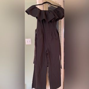 SHEIN Teen black off the shoulder jumpsuit size 12-13Y